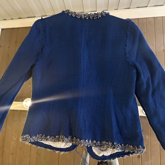 Cutest boucle tweed blazer lady jacket size small - Picture 3 of 7